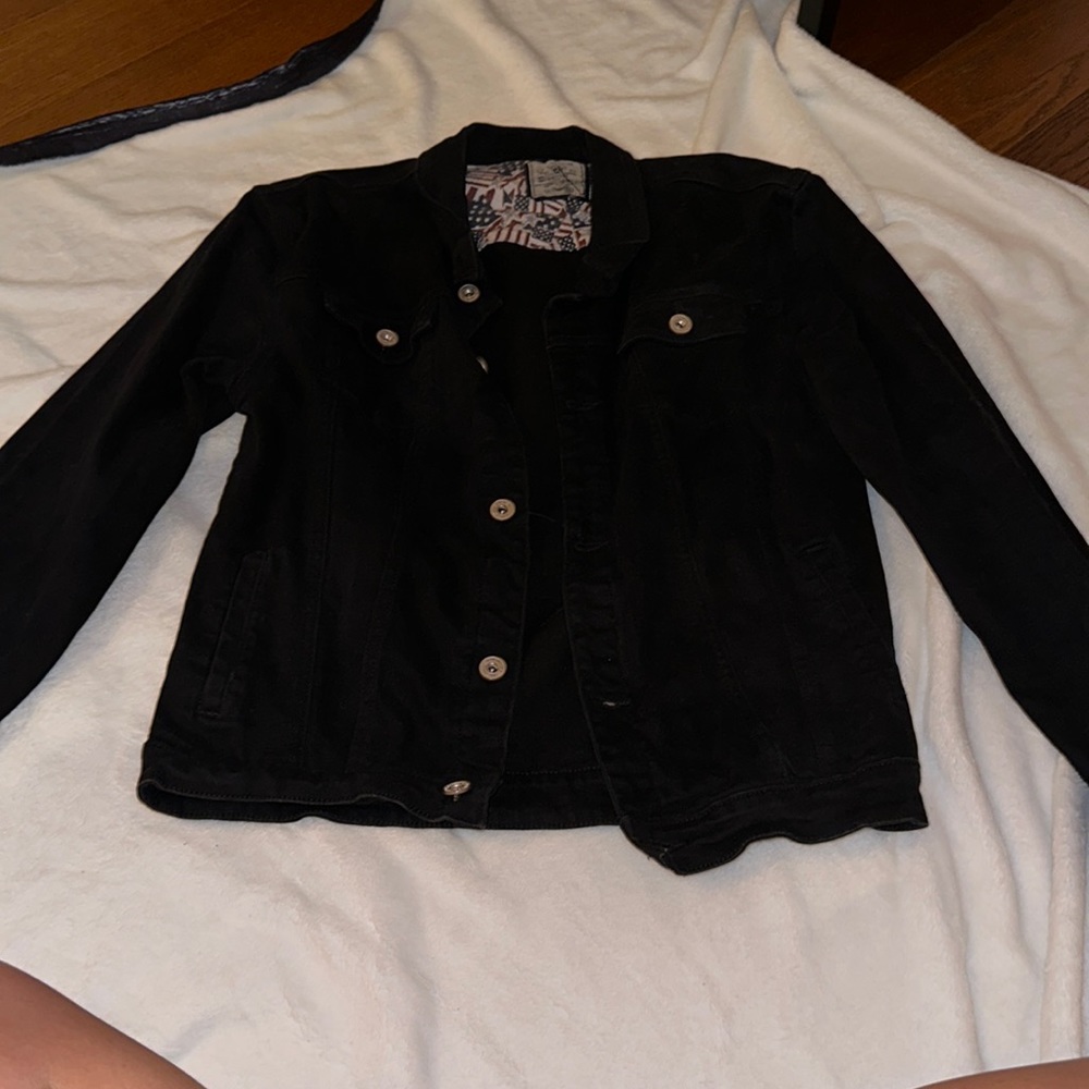 Black jean jacket